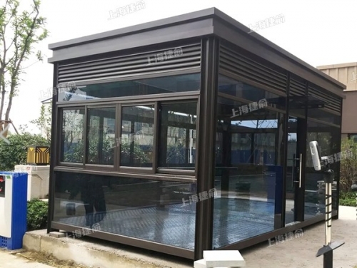 钢化玻璃钢结构岗亭 通用型展示岗亭 坚固耐用多场景使用 