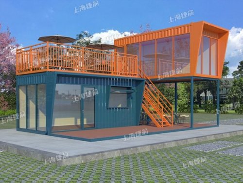 创意集装箱房模块化箱房会客厅定制 集装箱临街商铺