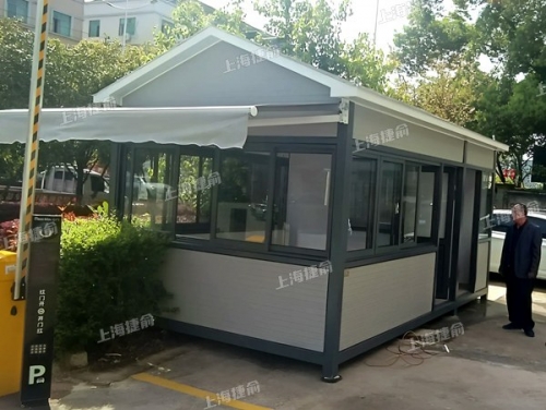 金属雕花板岗亭 保温隔热门卫值班快递收发岗亭 实用美观