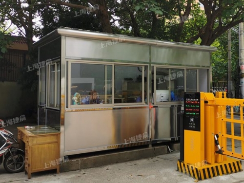 不锈钢岗亭厂家 成品户外不锈钢保安亭 坚固耐用可定制