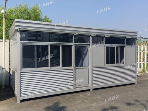 方形钢结构岗亭 充电站岗亭门卫值班休息岗亭 