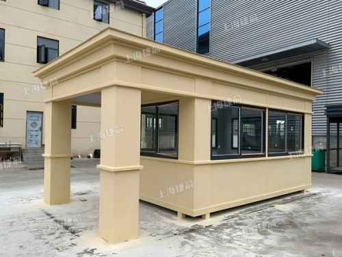欧式真石漆门卫岗亭 可移动休息值班室定制保安亭生产厂家